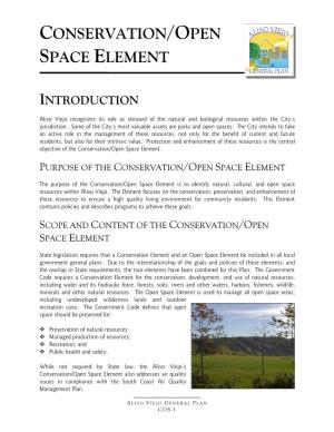 Conservation/Open Space Element