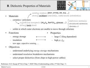 Dielectric Properties of Materials