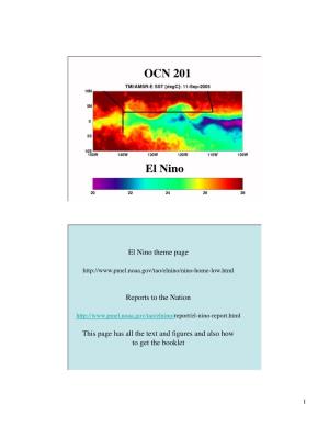 OCN 201 El Nino