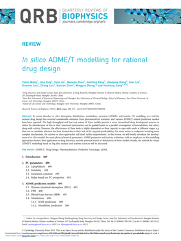In Silico ADME/T Modelling for Rational Drug Design