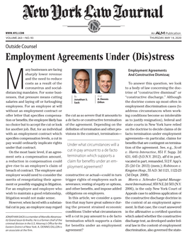 Employment Agreements Under (Dis)Stress