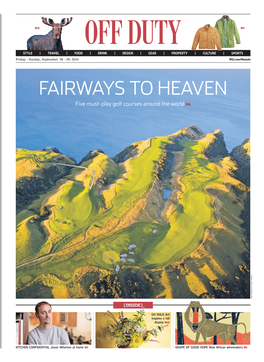 FAIRWAYS to HEAVEN Five Must-Play Golf Courses Around the World W6 Cape Kidnappers: Getty Images [INSIDE]