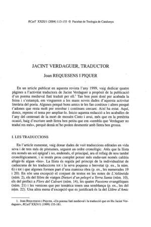 Jacint Verdaguer, Traductor
