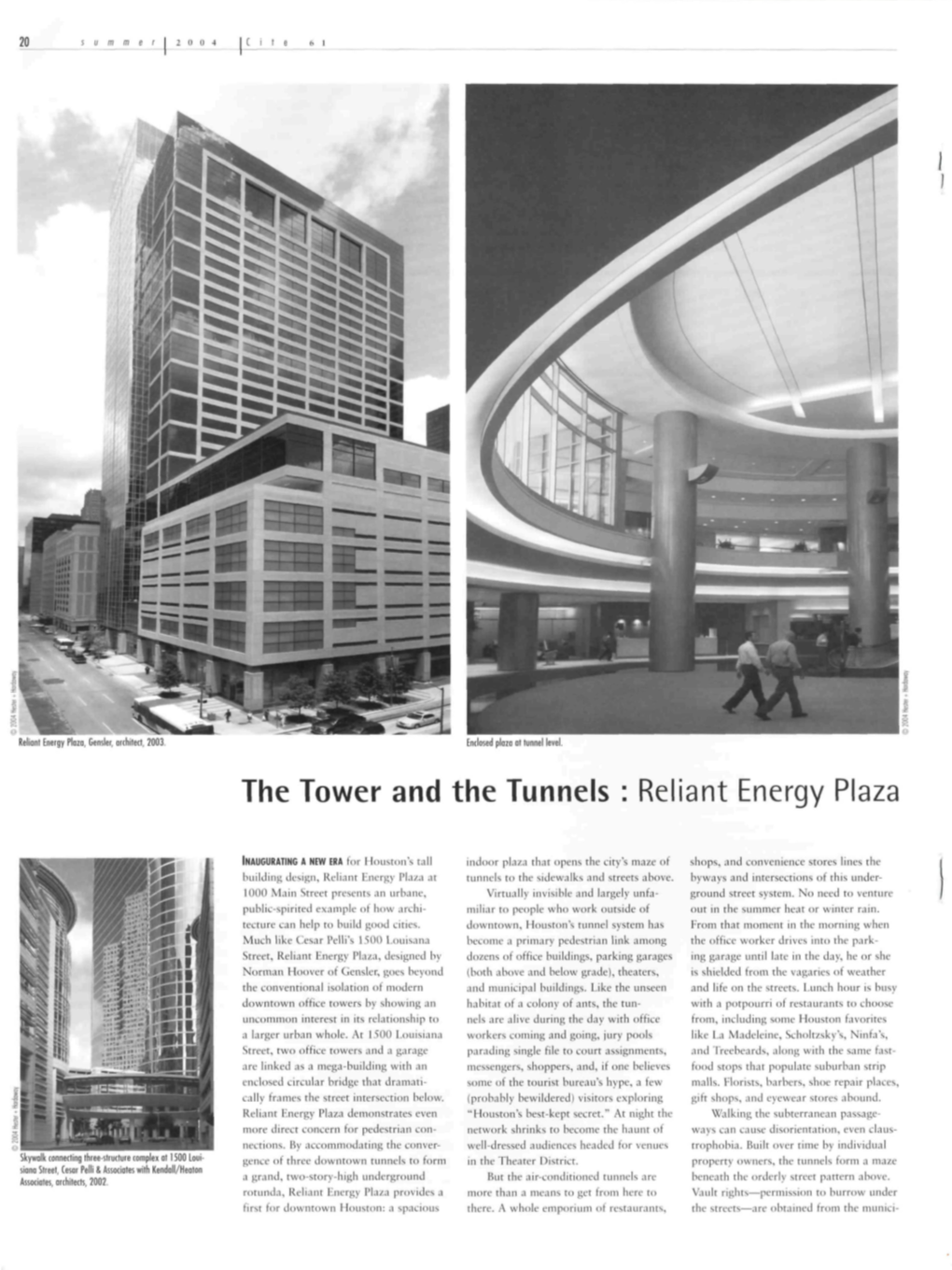 15=- the Tower and the Tunnels : Reliant Energy Plaza V