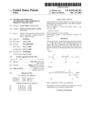 (12) United States Patent (10) Patent No.: US 6,359,162 B1 Wilms (45) Date of Patent: Mar