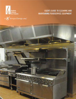 User's Guide to Cleaning and Maintaining Foodservice