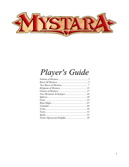 Player's Guide Nations of Mystara