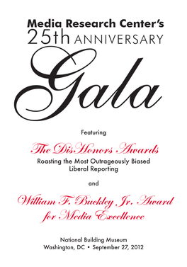 25Th Anniversary Gala Program