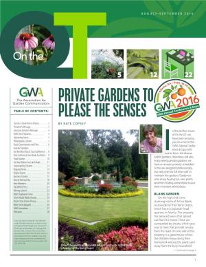 Private Gardens to Please the Senses