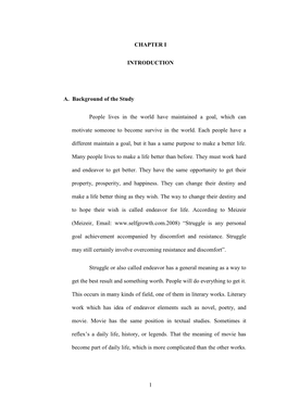 1 CHAPTER I INTRODUCTION A. Background of the Study People