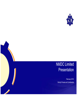 NMDC Limited Presentation