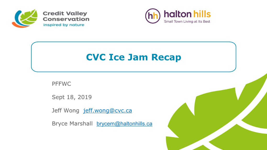 CVC Ice Jam Recap