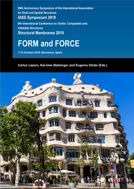 FORM and FORCE 7-10 October 2019, Barcelona, Spain