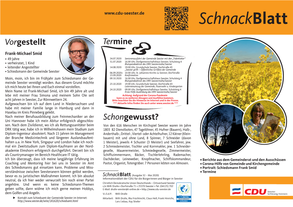 Schnackblatt