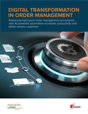 Digital Transformation in Order Management