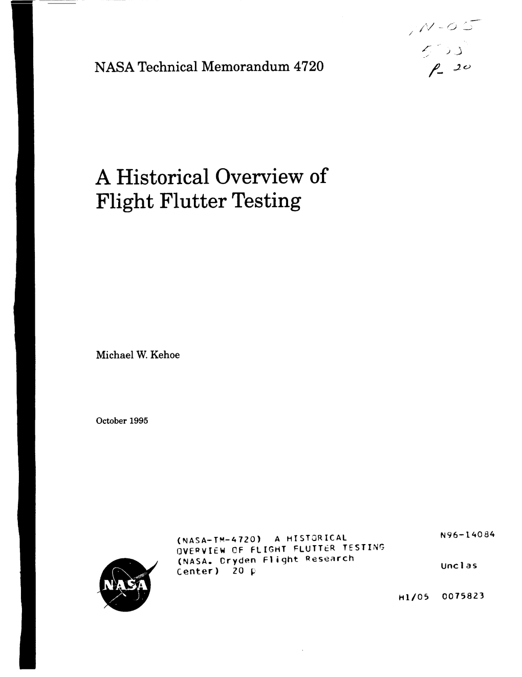 A Historical Overview of Flight Flutter Testing