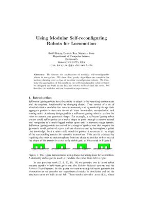 Using Modular Self-Reconfiguring Robots for Locomotion