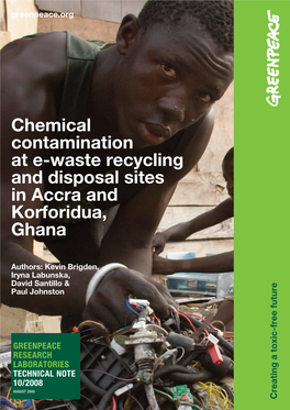 Chemical Contamination at E-Waste Recycling and Disposal Sites in Accra and Korforidua, Ghana