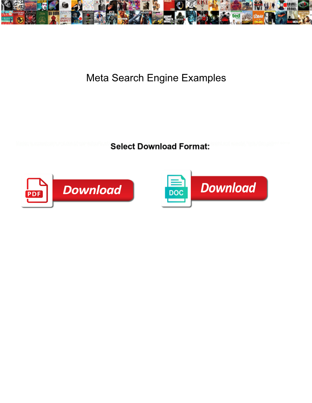 Meta Search Engine Examples