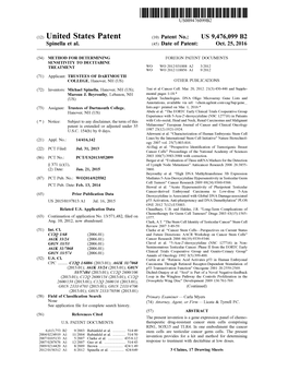 (12) United States Patent (10) Patent No.: US 9,476,099 B2 Spinella Et Al