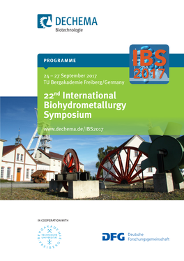 22Nd International Biohydrometallurgy Symposium