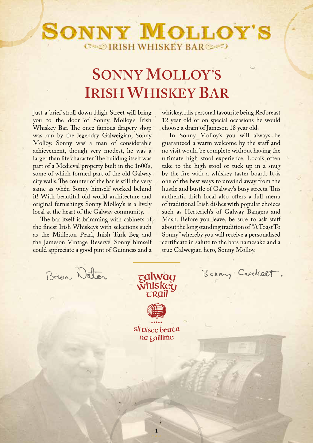 Sonny Molloy's Irish Whiskey