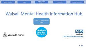 Walsall Mental Health Information Hub