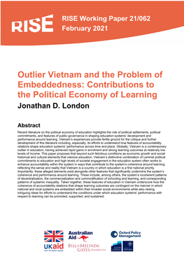 Contributions to the Political Economy of Learning Jonathan D