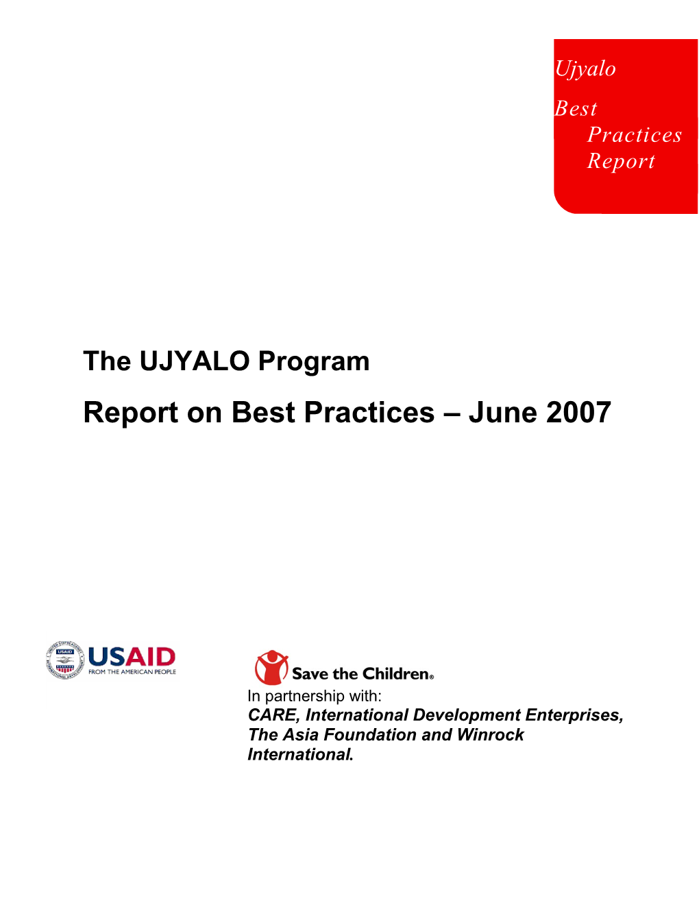 UJYALO 2007 Impact Assessment - Best Practices