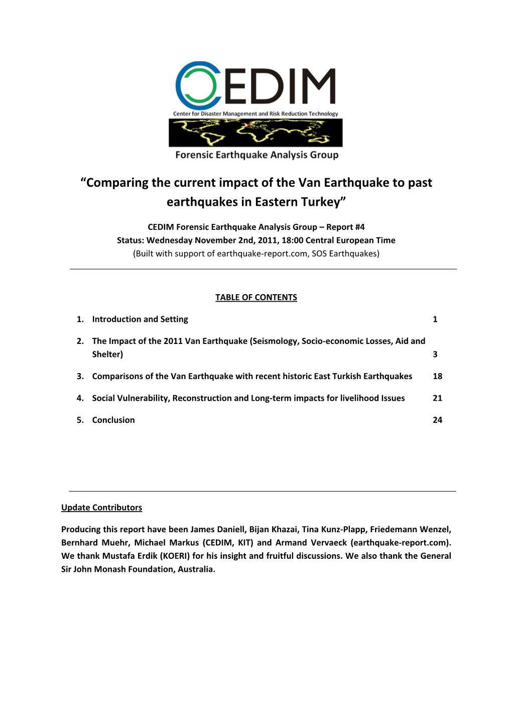 Turkey (Van) Earthquake