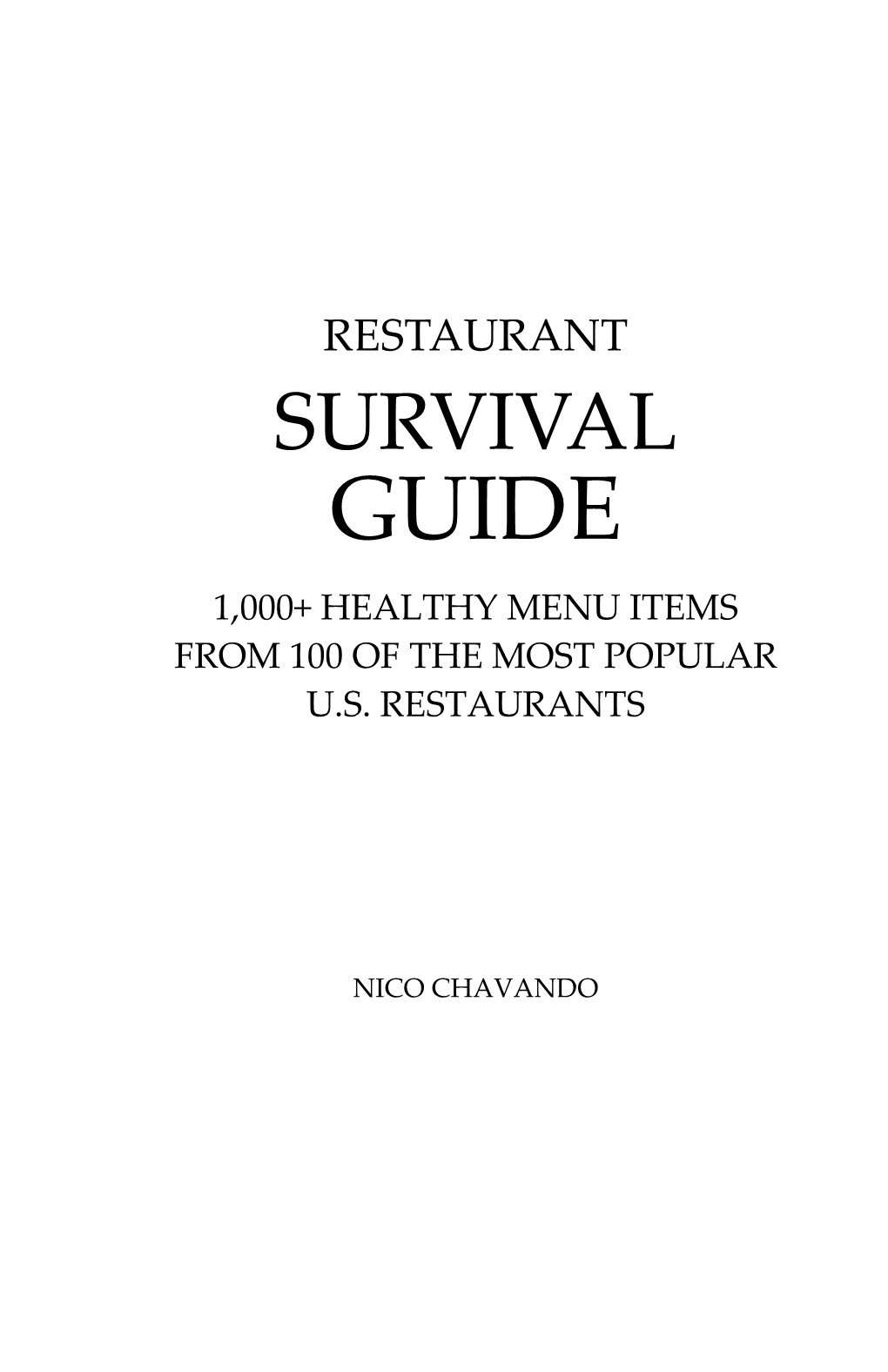 Restaurant Survival Guide