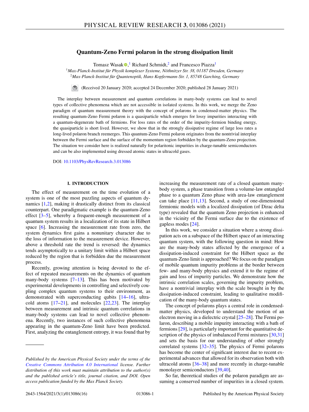 Quantum-Zeno Fermi Polaron in the Strong Dissipation Limit