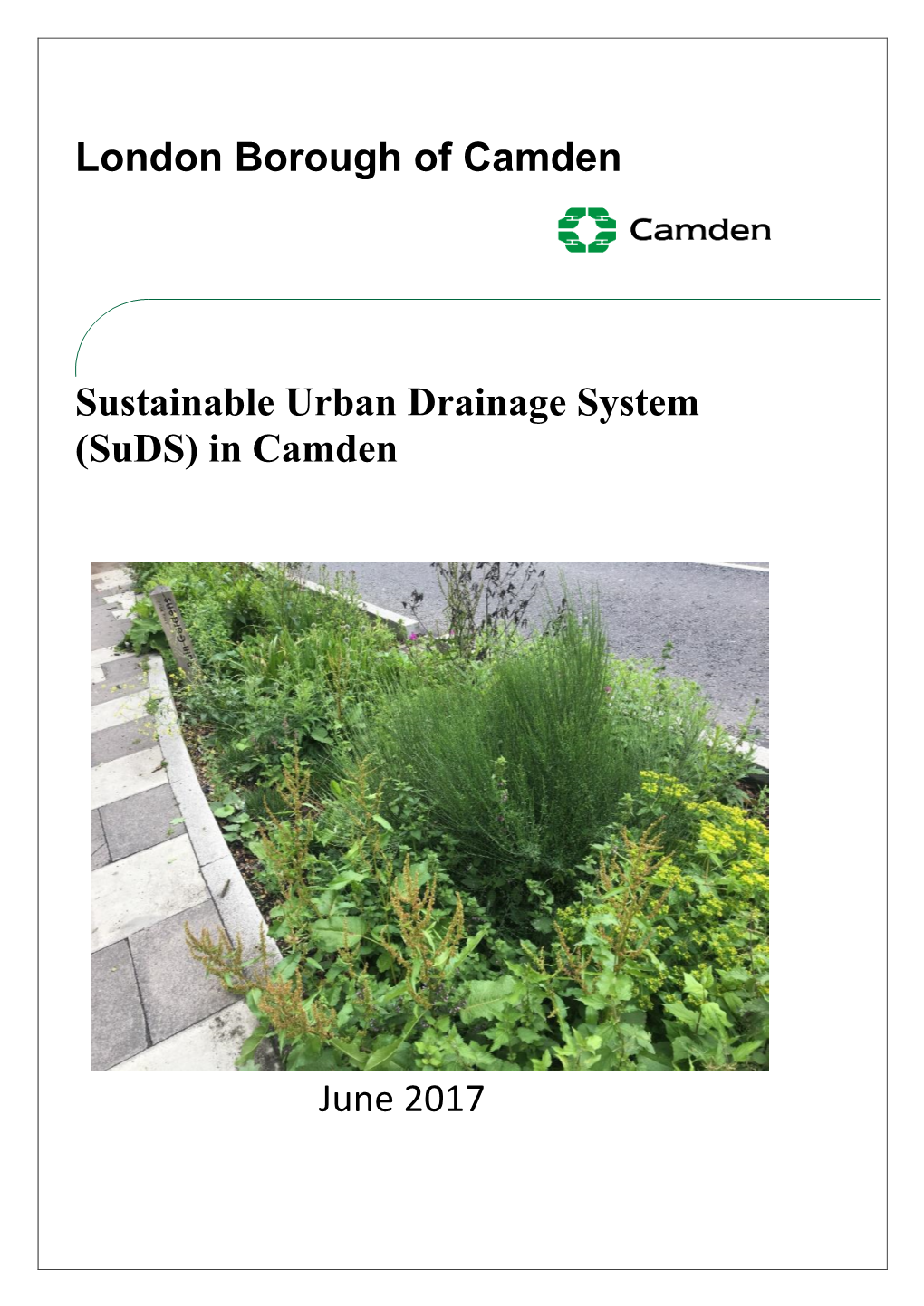 London Borough of Camden Sustainable Urban Drainage System