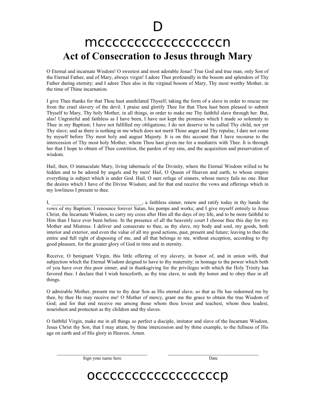 Act of Consecration