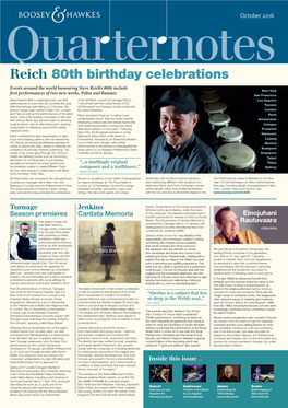 Reich 80Th Birthday Celebrations