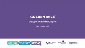 Golden Mile Engagement Report June