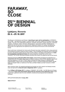 The Museum of Architecture and Design Is Launching an Open Call For