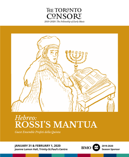 Hebreo: Rossi's Mantua House Program