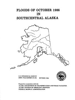 Floods of October 1986 in Southcentral Alaska