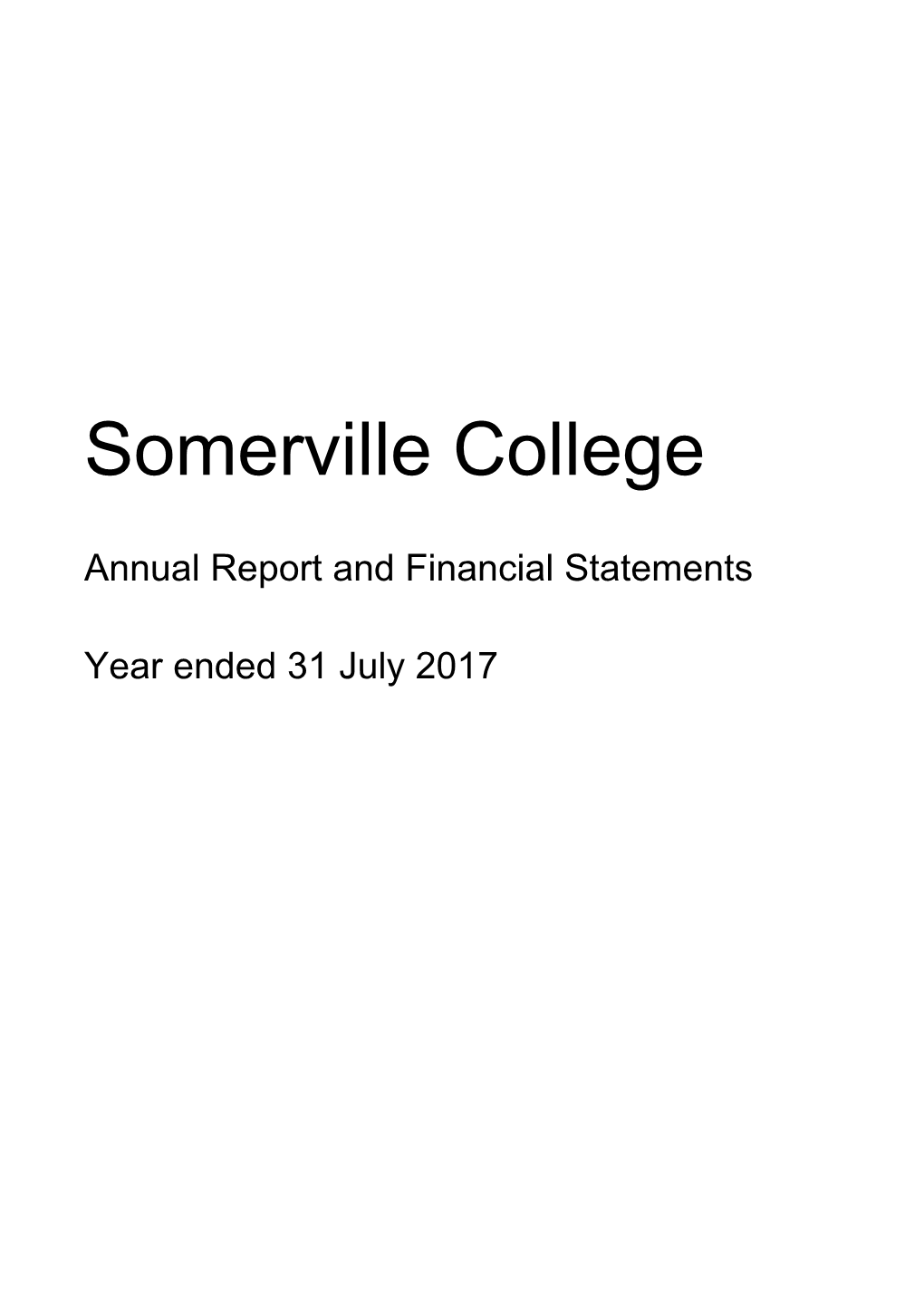 Somerville College