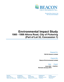 Environmental Impact Statement Update