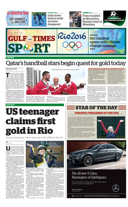 Qatar's Handball Stars Begin Quest for Gold Today