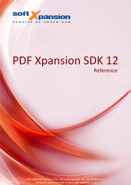 PDF Xpansion SDK Reference