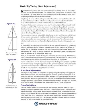 Basic Rig Tuning (Mast Adjustment)