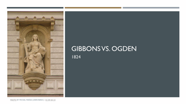 Gibbons Vs. Ogden 1824