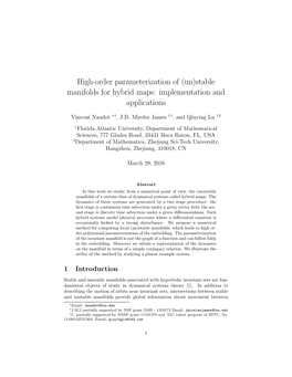 Stable Manifolds for Hybrid Maps: Implementation and Applications