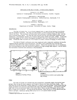Maritime Sediments, Vol. 5, No. 3, December 1969, Pp. 101-112