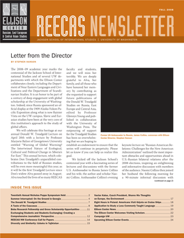 Letter from the Director by STEPHEN HANSON