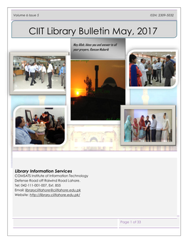 Library Bulletin, May 2017