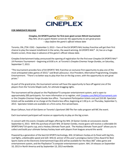Cineplex EA SPORTS NHL14 Premiere Tournament-FINAL.Pdf